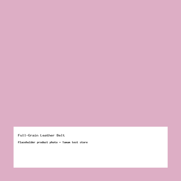 Full-Grain Leather Belt